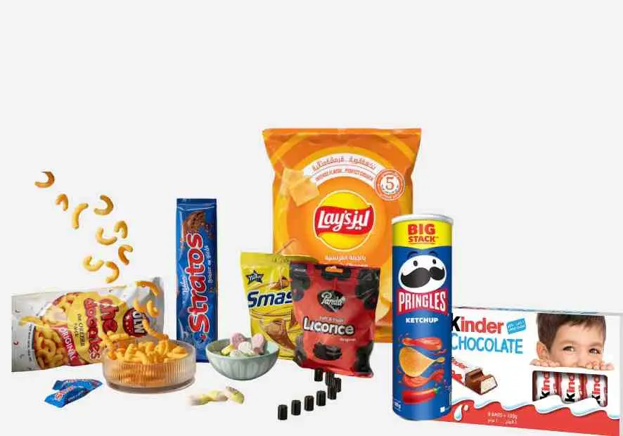 Snacks and confectionery from wholesale grocery suppliers in Ras Al Khaimah